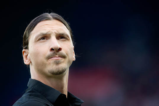 s Zlatan Ibrahimovic före fotbollsmatchen i Ligue 1 mellan Paris SG och Reims den 23 maj 2015 i Paris.