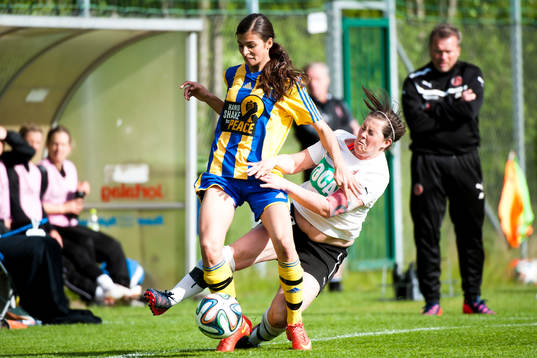 Hittarps Maria Westerblad och Eskilsminnes Tijana Nikolic