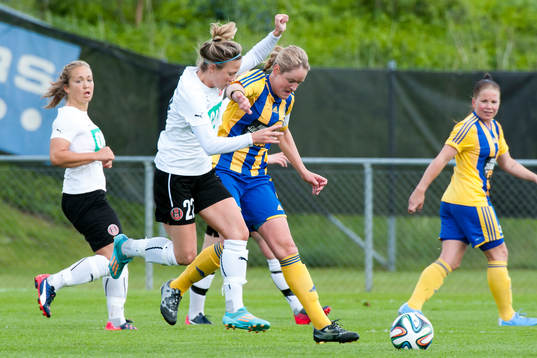 Hittarps Mathilda Härner och Eskilsminnes Maja Olofsson