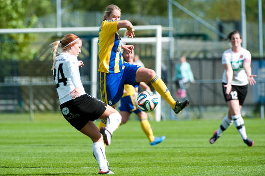Hittarps Frida Jörliden och Eskilsminnes Maja Olofsson