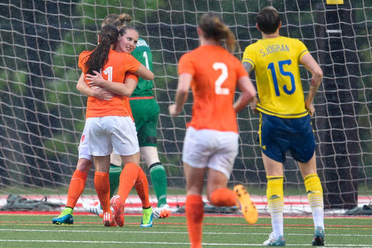 Nederländernas Manon Melis jublar