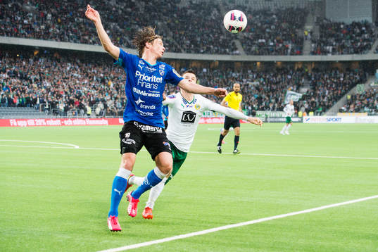 Halmstads Snorre Krogsgård och Hammarbys Måns Söderqvist