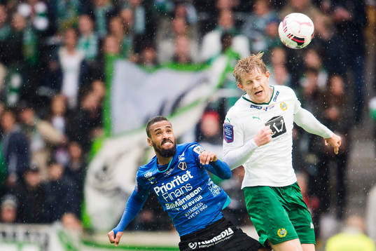 Halmstads Junes Barny och Hammarbys Lars Saetra