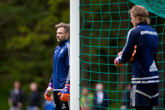 IFK Göteborgs målvakt John Alvbåge och målvakt Marcus