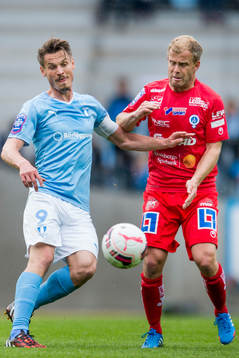 Malmö FFs Markus Rosenberg och Åtvidabergs Kristian Bergström
