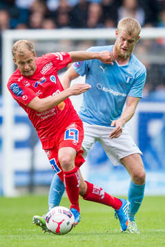 Åtvidabergs Kristian Bergström och Malmö FFs Filip Helander
