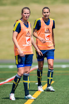 Sveriges Emma Berglund och Charlotte Rohlin