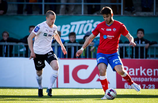 Örebros Daniel Gustavsson och Helsingborgs Astrit Ajdarevic