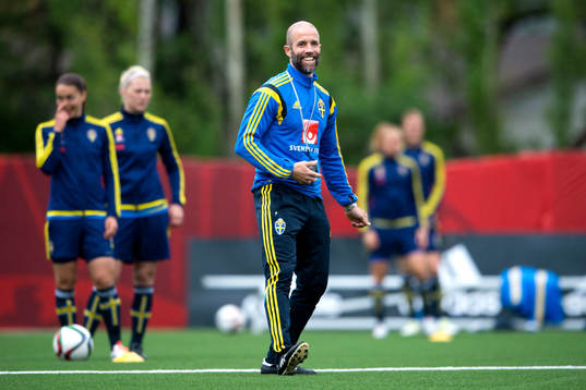 Sveriges tränare Matti Demegård