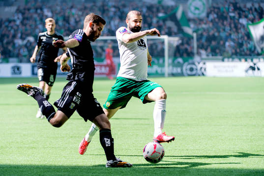 IFK Göteborgs Emil Salomonsson och Hammarbys Kennedy