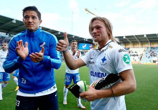 Norrköpings David Boo Wiklander och Nicklas Bärkroth som ska ge bort sina skor