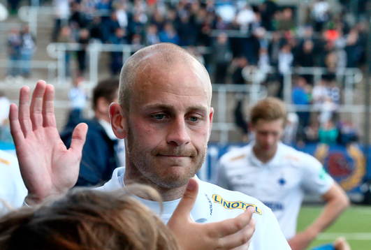 Norrköpings Daniel Sjölund i matchen mellan Norrköping och Falkenberg i Allsvenskan i fotboll den 07 juni 2015 i Norrköping.
