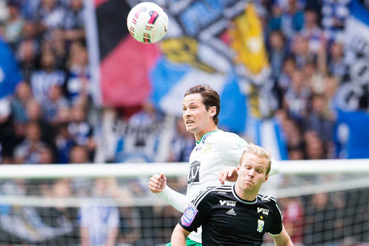 Hammarbys Philip Haglund och IFK Göteborgs Gustav Engvall