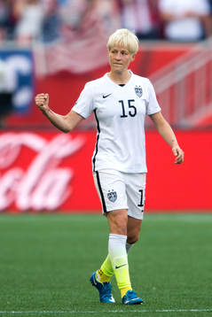 s Megan Rapione jublar efter 1-0 under fotbollsmatchen i VM mellan USA och Australien den 8 juni 2015 i Winnipeg.