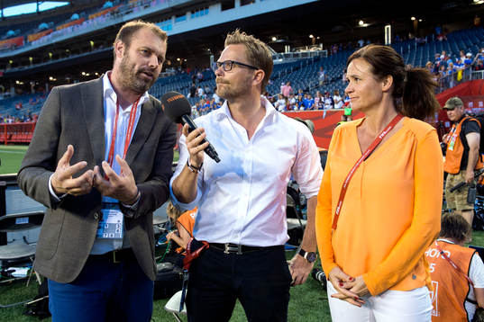 Daniel Kristiansson, Max Grinndal och Malin Swedberg, TV4