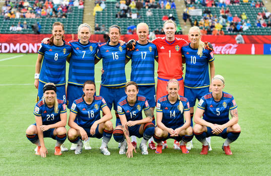 Sveriges startelva Lotta Schelin, Lisa Dahlkvist, Lina