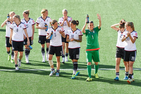 Tysklands spelare jublar