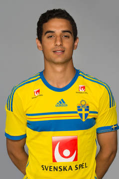 Alan Naib som spelar i P17/98-landslaget, poserar för ett porträtt den 7 juli 2015 i Stockholm.