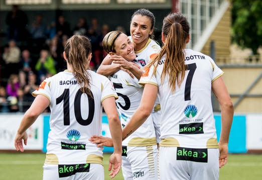 FC Rosengårds Therese Sjögran, Marta Viera Da Silva,