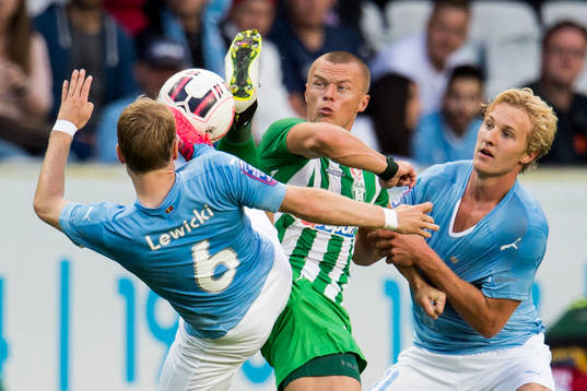 Malmö FFs Oscar Lewicki och Franz Brorsson