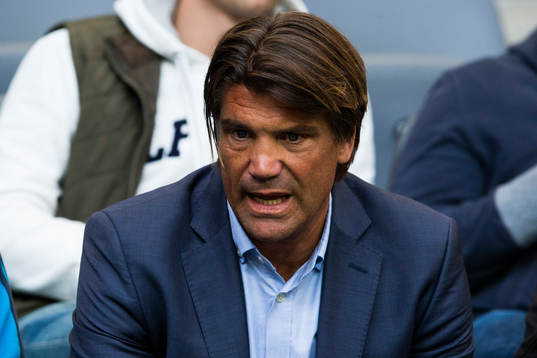 Djurgårdens sportchef Bosse Andersson på läktaren
