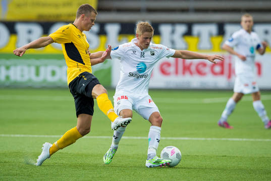 Kamp mellan Odds Thomas Grögaard och Elfsborgs Viktor