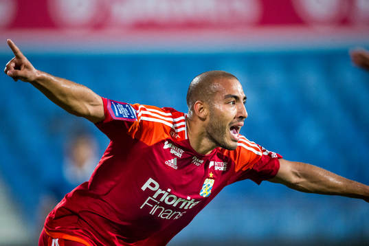 IFK Göteborgs Haitam Aleesami jublar efter han gjort 2-1