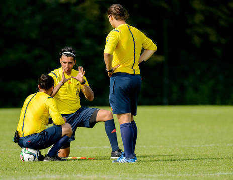 under finalen i fotbollsmatchen i Eskilscupen pojkar P16 mellan Trelleborg och Eslöv den 2 augusti  2015 i Helsingborg.