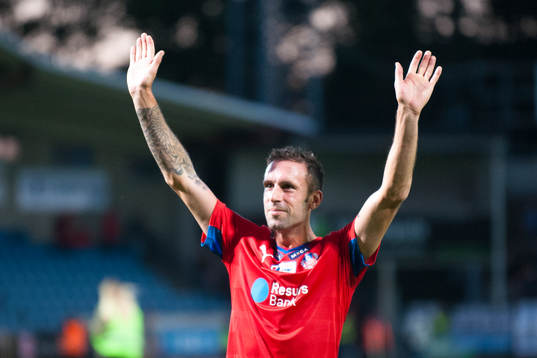 Helsingborgs Rade Prica tackar publiken efter slutsignalen