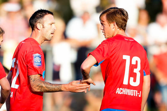 Helsingborgs Rade Prica jublar efter 0-1