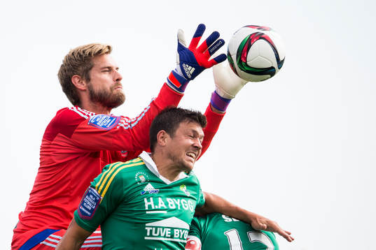 Ängelholms målvakt Oscar Berglund