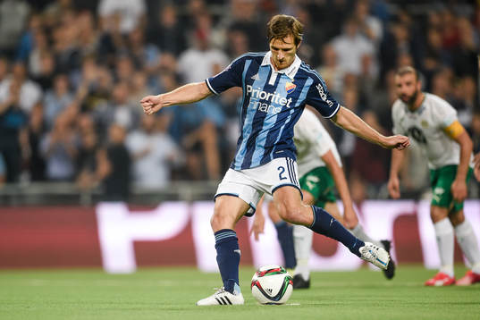 Djurgårdens Jesper Arvidsson gör 1-1 på straff