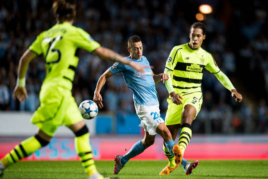 Malmö FFs Nikola Djurjic och Celtics Virgil van Dijk
