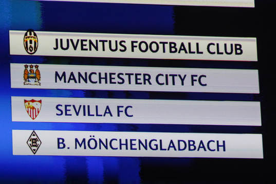 Grupp D  består av Juventus, Manchester City, Sevilla och Borussia Mönchengladbach
