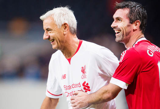 Liverpools Ian Rush och Manchester Uniteds Keith Gillespie