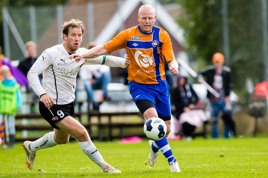 Hittarps Felix Erlanson och Vejbys Christopher Wessman