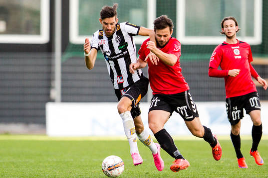 Landskronas Muamet Asanovski och Oskarshamns Mergim