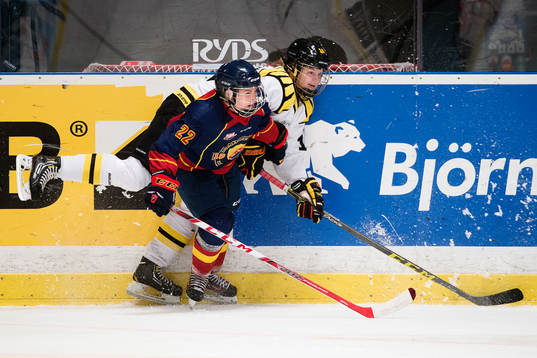 Djurgårdens Sophie Johansson och Brynäs Jessica Adolfsson