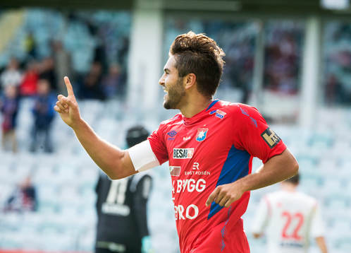 Örgrytes William Atashkadeh jublar efter 5-1