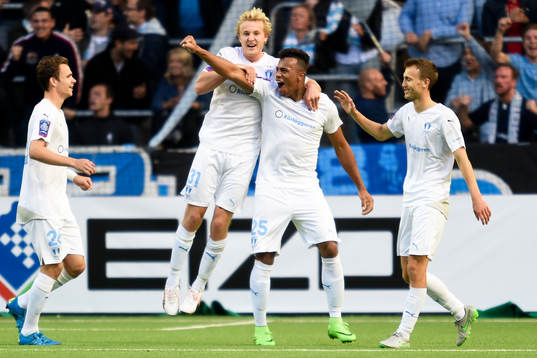 Malmös Luis Felipe Carvalho da Silva jublar efter 0-2