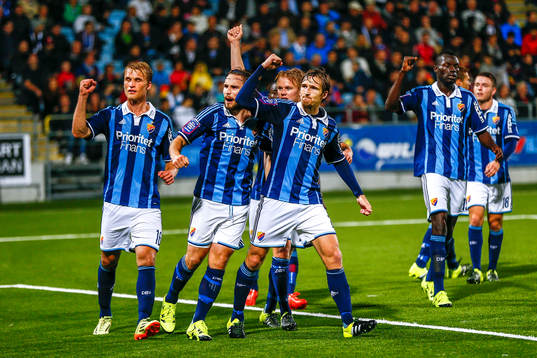 Djurgårdens spelare jublar