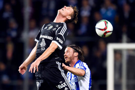 Sundsvalls Johan Eklund och IFK Göteborgs Gustav Svensson