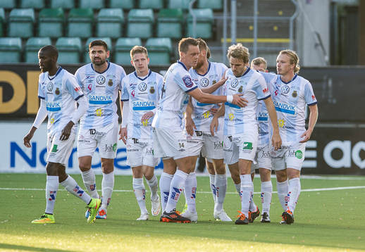 Gefle och Johan Oremo jublar efter 1-1 målet