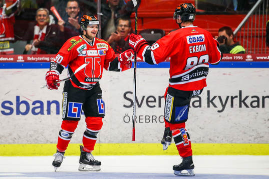 Örebros Libor Hudacek jublar