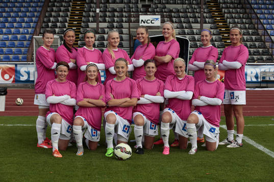 Översta raden från vänster Hovås Billdals Frida