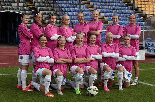 Översta raden från vänster Hovås Billdals Frida