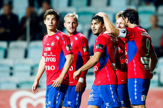 Örgrytes William Atashkadeh jublar efter 4-2