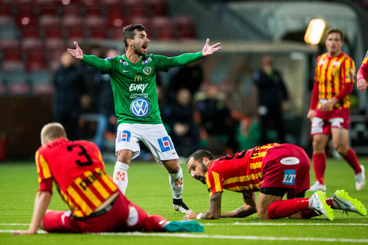 Jönköpings Liridon Silka reagerar