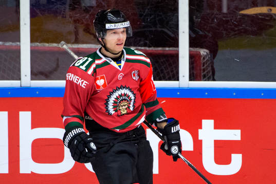 Frölundas Ryan Lasch jublar