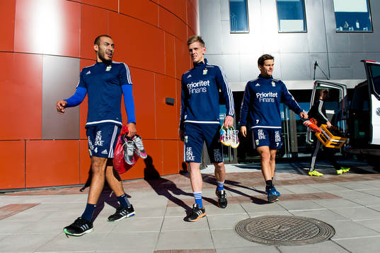 Haitam Aleesami, Sören Rieks och Mads Winther Albeck